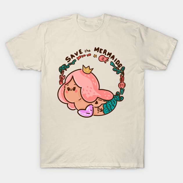 Save the Mermaids T-Shirt by Fluffymafi